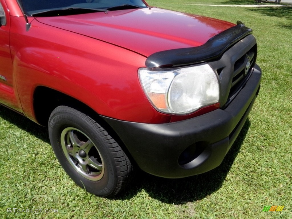 2006 Tacoma Regular Cab - Impulse Red Pearl / Graphite Gray photo #38