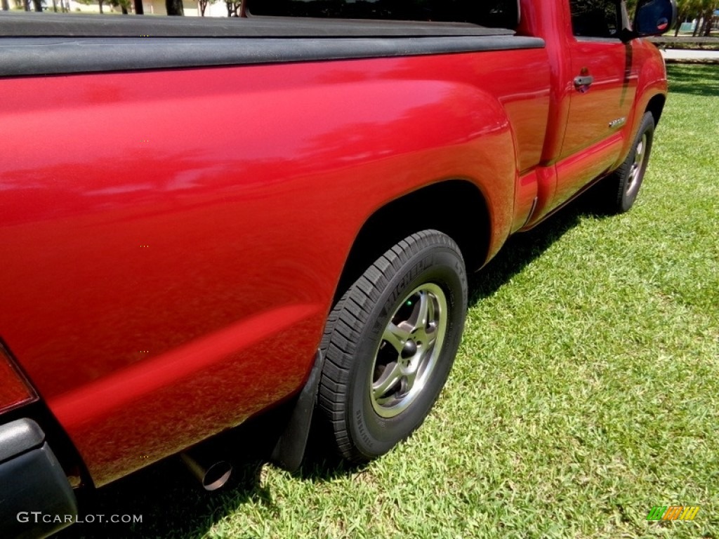 2006 Tacoma Regular Cab - Impulse Red Pearl / Graphite Gray photo #40