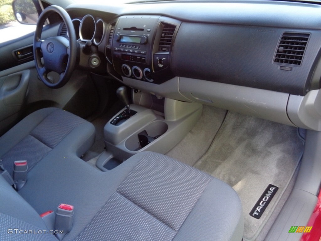 2006 Tacoma Regular Cab - Impulse Red Pearl / Graphite Gray photo #41