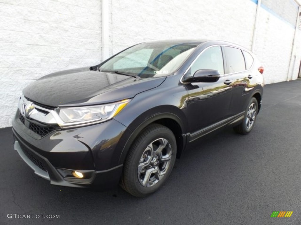 2017 CR-V EX AWD - Gunmetal Metallic / Gray photo #5