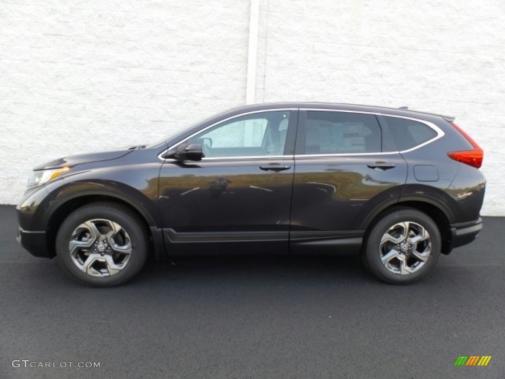 2017 CR-V EX AWD - Gunmetal Metallic / Gray photo #6