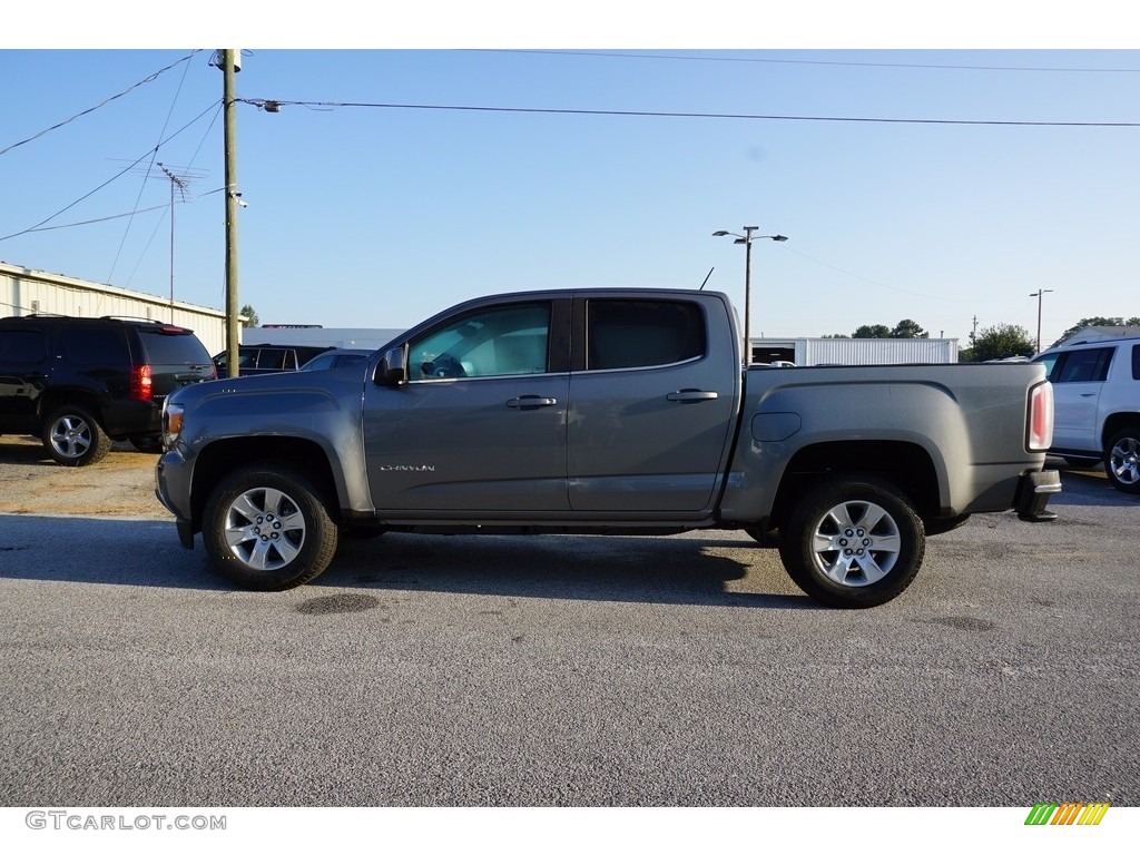 Satin Steel Metallic 2018 GMC Canyon SLE Crew Cab Exterior Photo #122817197