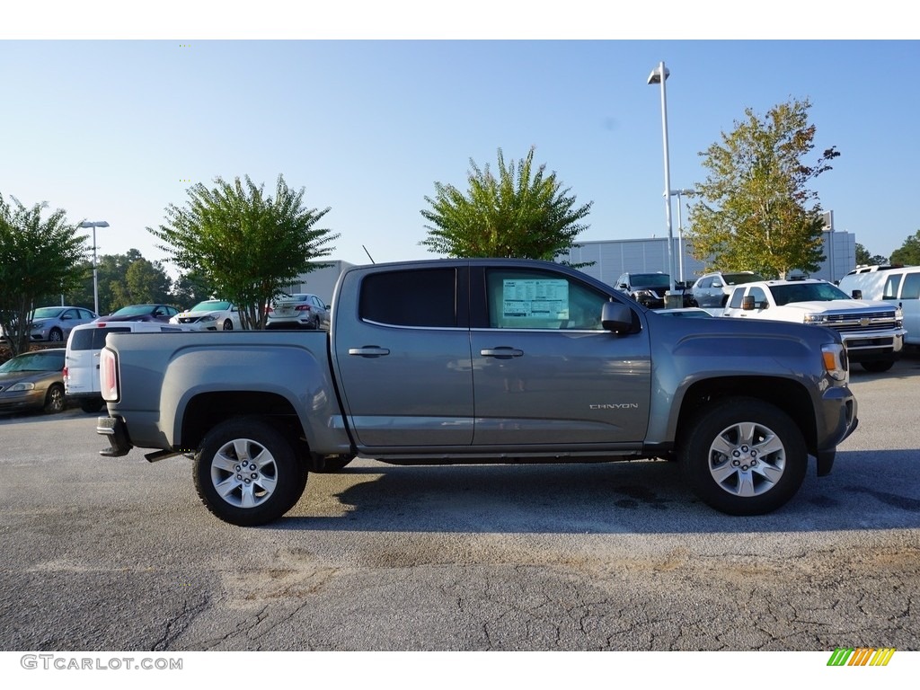 Satin Steel Metallic 2018 GMC Canyon SLE Crew Cab Exterior Photo #122817263