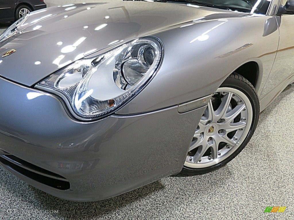 2002 911 Carrera 4 Cabriolet - Seal Grey Metallic / Black photo #12