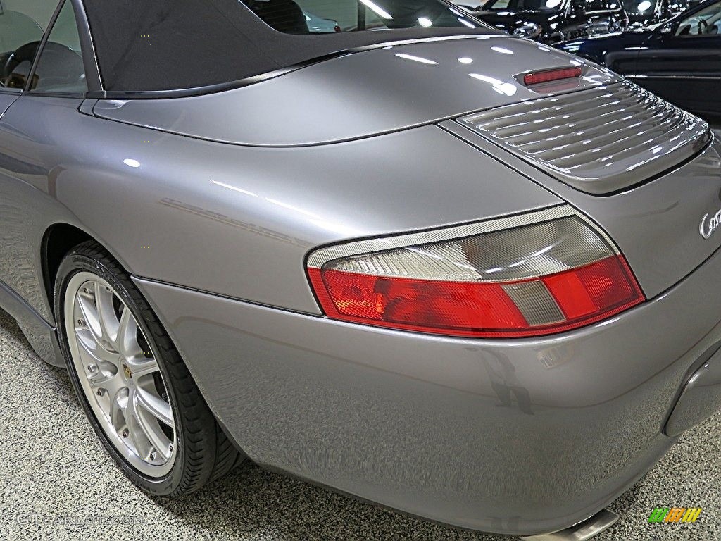 2002 911 Carrera 4 Cabriolet - Seal Grey Metallic / Black photo #14