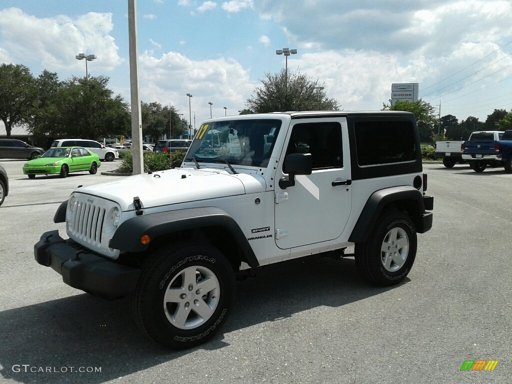 2017 Wrangler Sport 4x4 - Bright White / Black photo #1