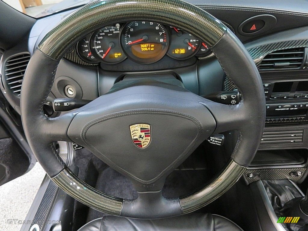 2002 911 Carrera 4 Cabriolet - Seal Grey Metallic / Black photo #22