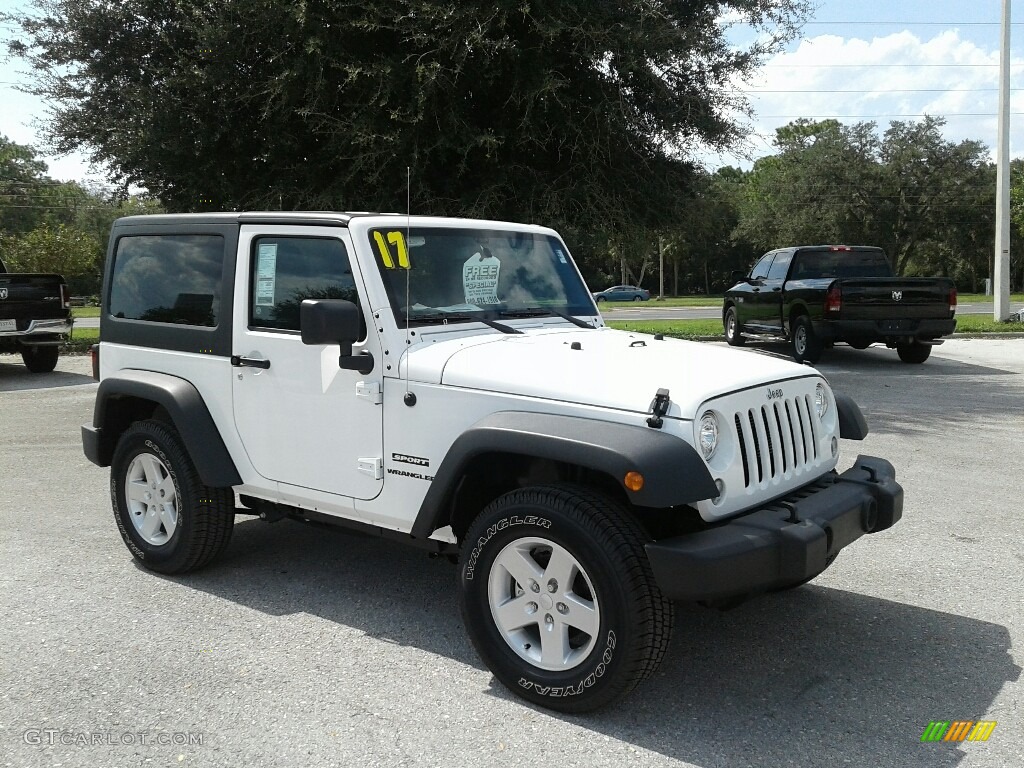 2017 Wrangler Sport 4x4 - Bright White / Black photo #7