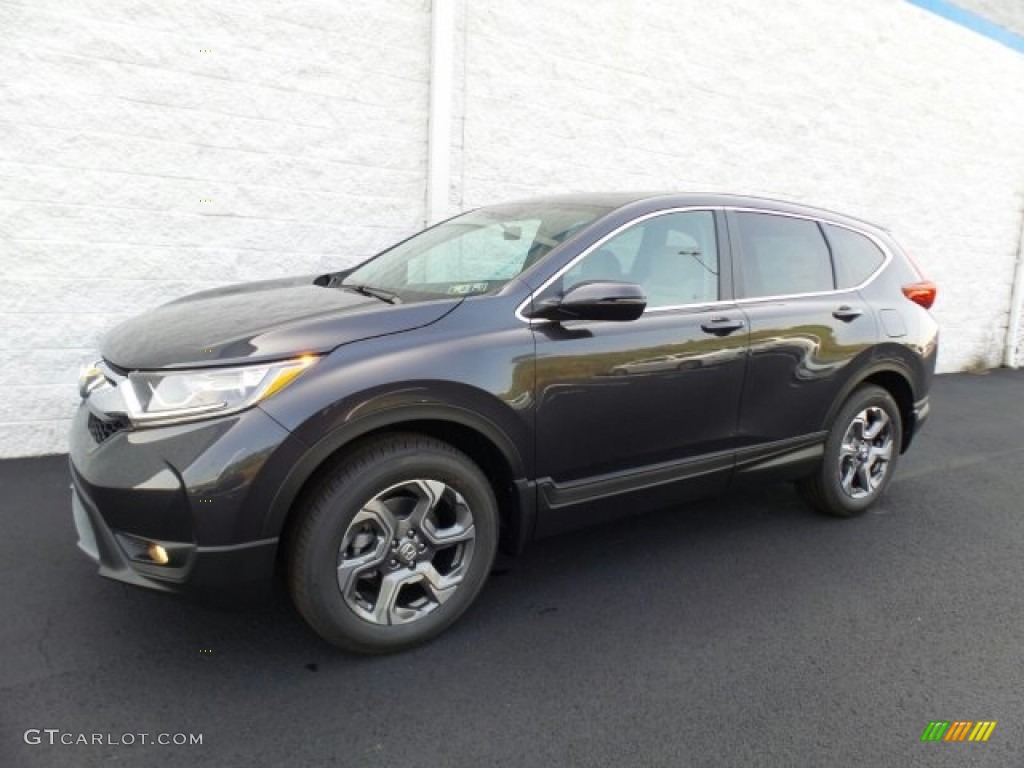 2017 CR-V EX AWD - Gunmetal Metallic / Gray photo #5