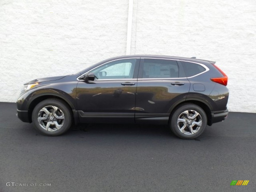 2017 CR-V EX AWD - Gunmetal Metallic / Gray photo #6