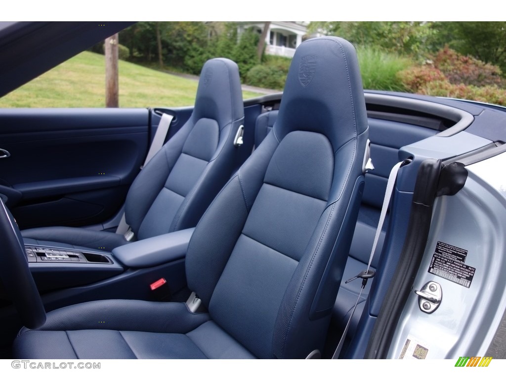 2014 911 Carrera Cabriolet - Rhodium Silver Metallic / Yachting Blue photo #13