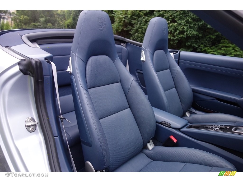 2014 911 Carrera Cabriolet - Rhodium Silver Metallic / Yachting Blue photo #16