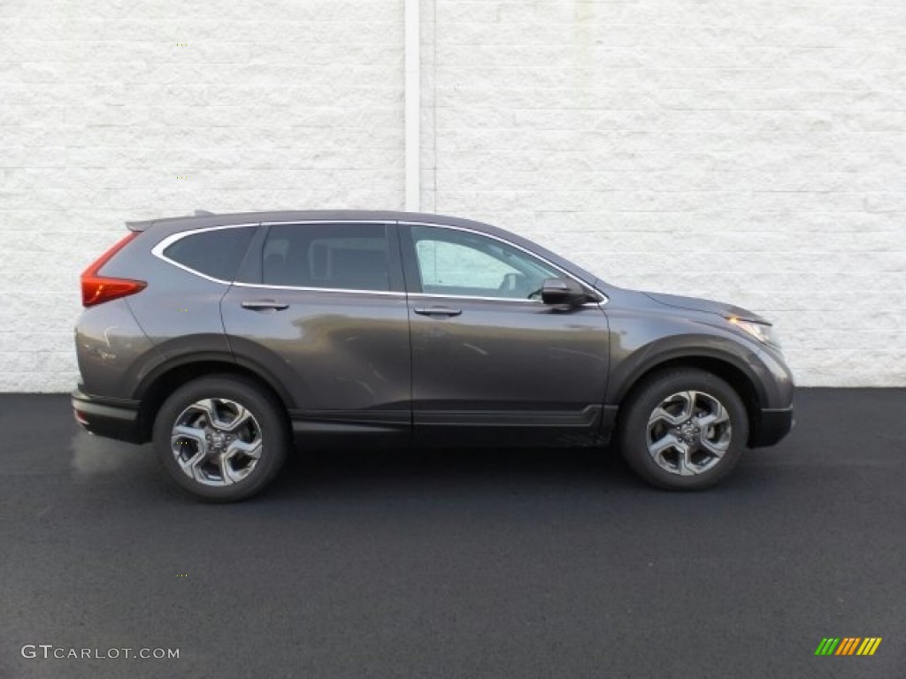 2017 CR-V EX-L AWD - Lunar Silver Metallic / Black photo #2