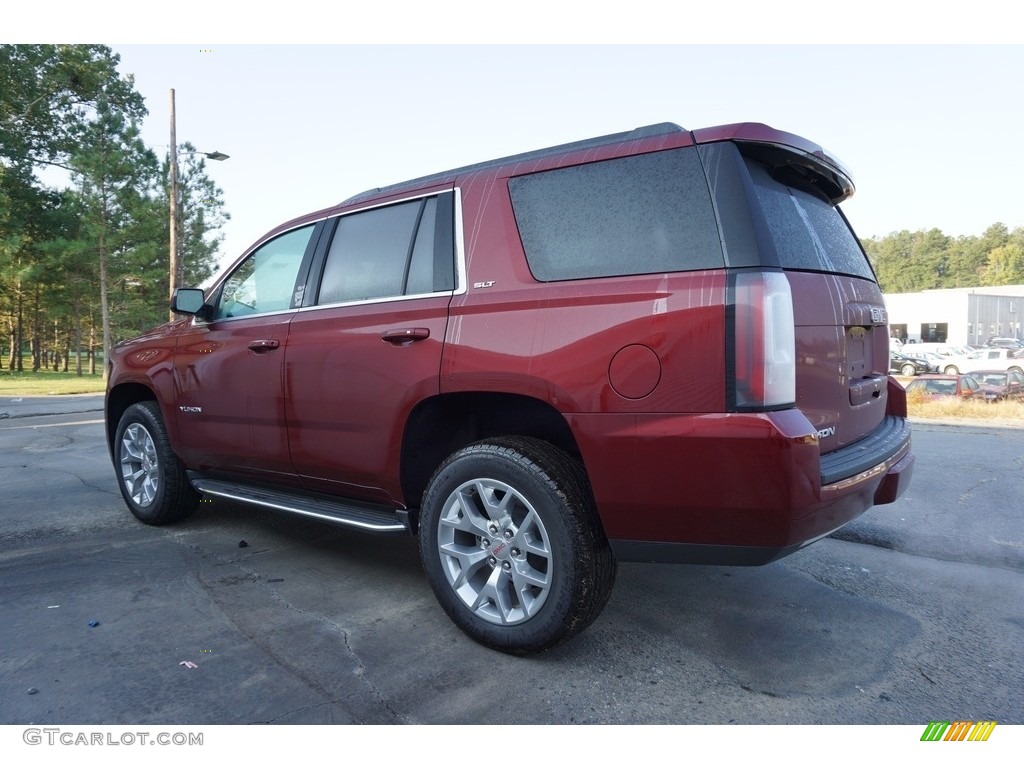 2017 Yukon SLT - Crimson Red Tintcoat / Cocoa/Dune photo #5