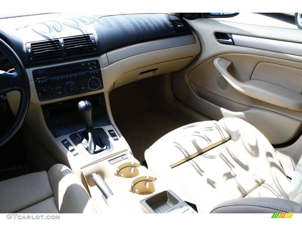 2001 3 Series 325i Sedan - Jet Black / Sand photo #9