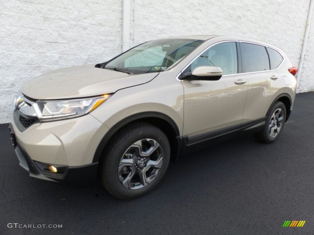 2017 CR-V EX AWD - Sandstorm Metallic / Ivory photo #4