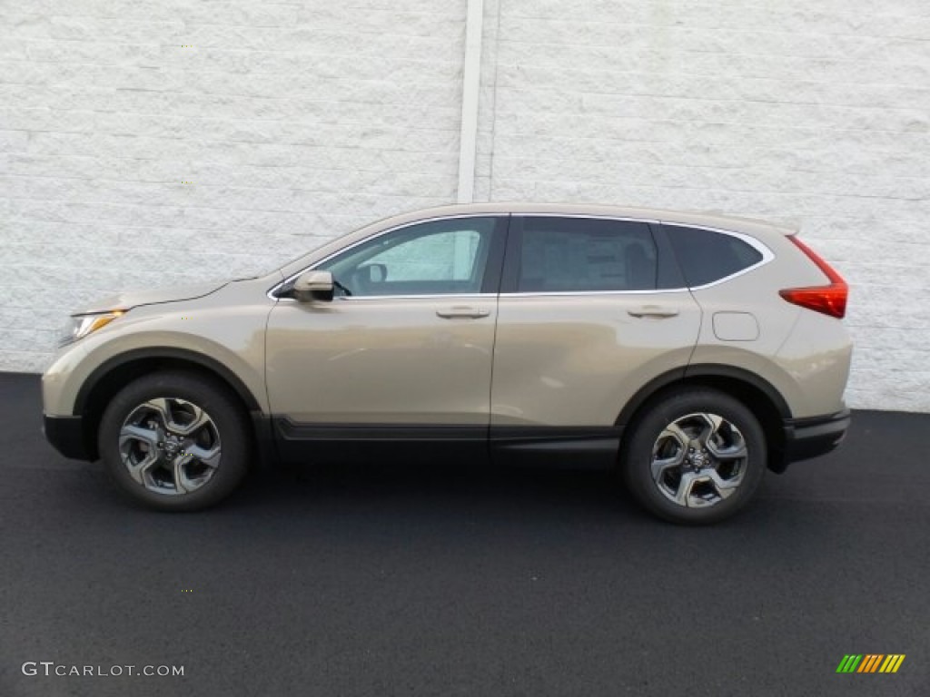 2017 CR-V EX AWD - Sandstorm Metallic / Ivory photo #6