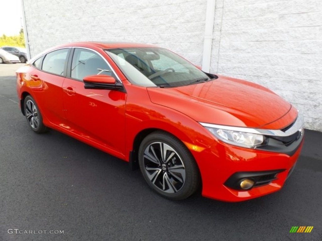 2017 Civic EX-L Sedan - Rallye Red / Black photo #1