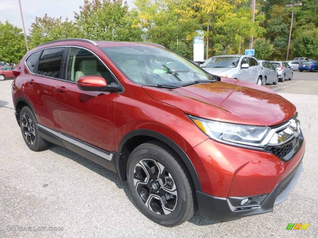 2017 CR-V Touring AWD - Molten Lava Pearl / Ivory photo #5