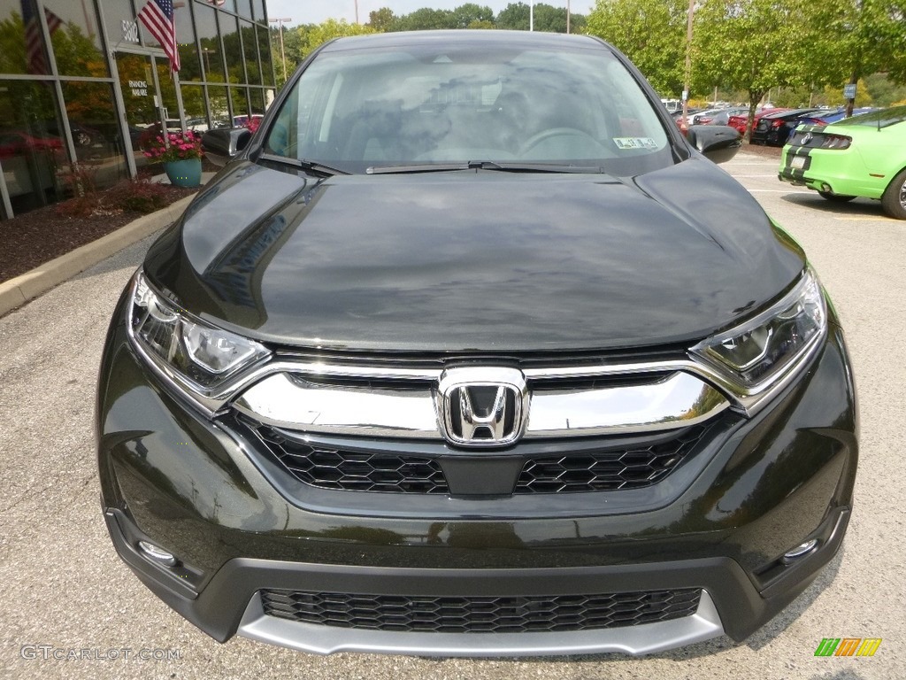 2017 CR-V EX AWD - Dark Olive Metallic / Black photo #6