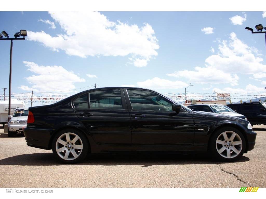 2001 3 Series 325i Sedan - Jet Black / Sand photo #24