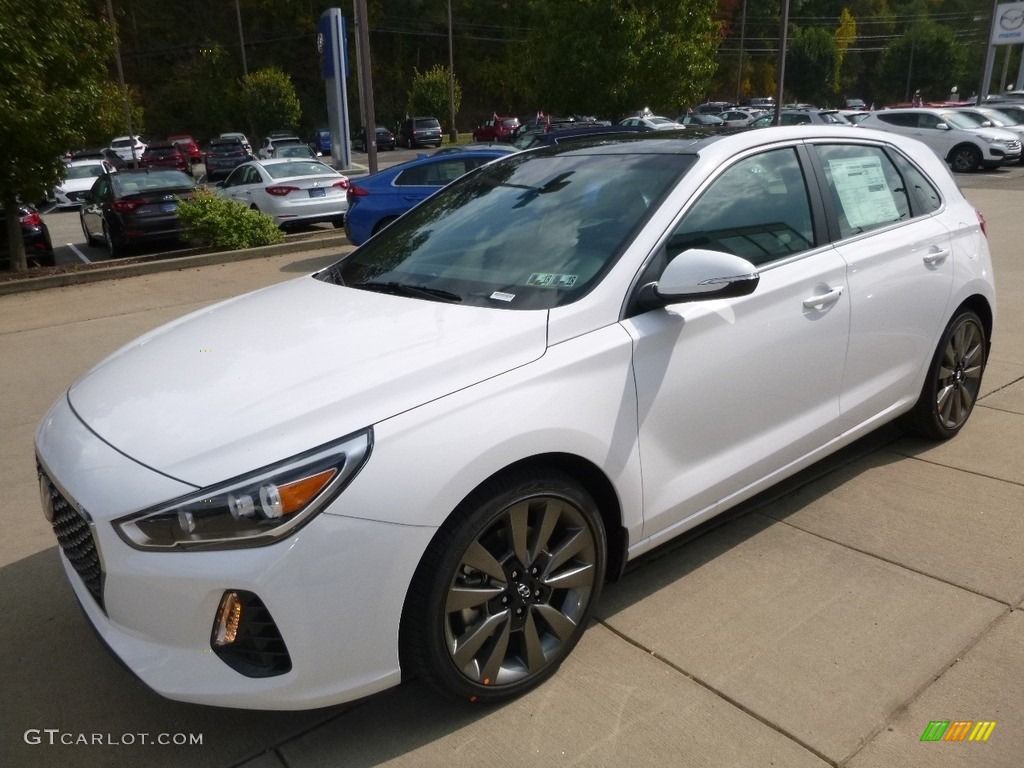 Ceramic White 2018 Hyundai Elantra GT Sport Exterior Photo #122823464