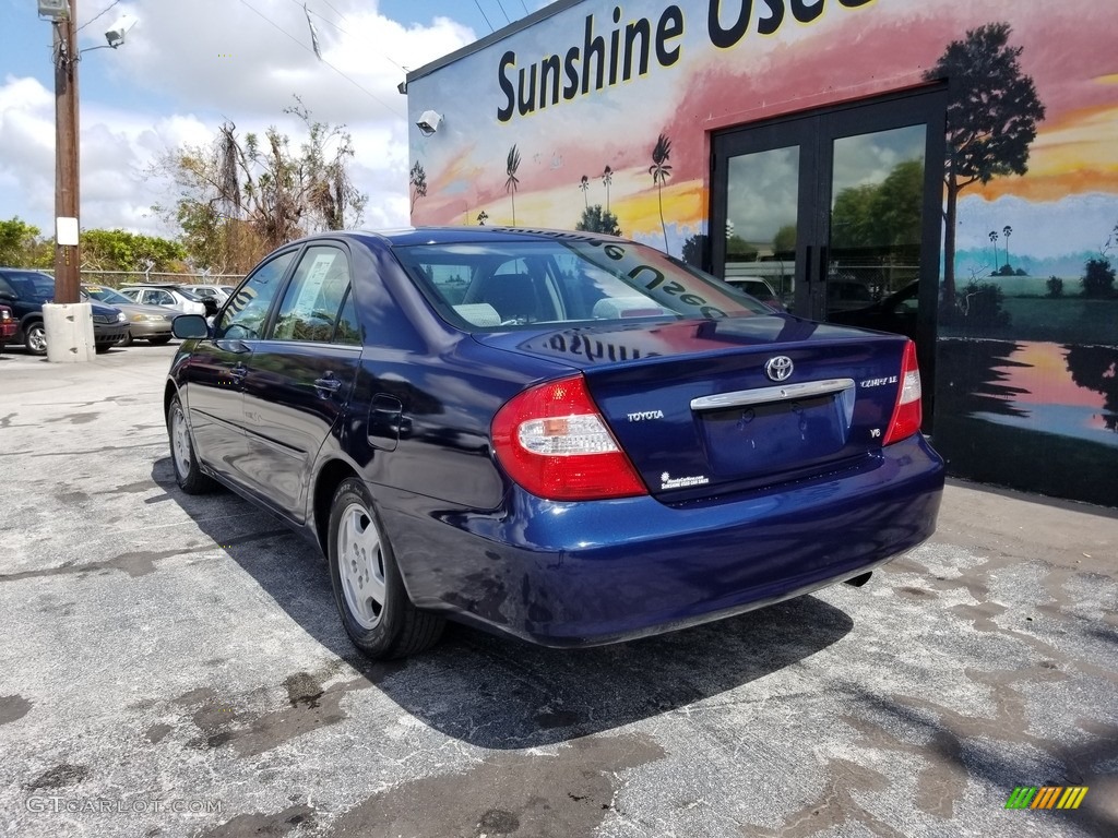 2002 Camry LE V6 - Catalina Blue Metallic / Stone photo #6