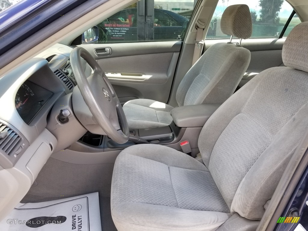 2002 Camry LE V6 - Catalina Blue Metallic / Stone photo #7