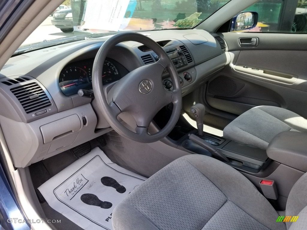 2002 Camry LE V6 - Catalina Blue Metallic / Stone photo #8