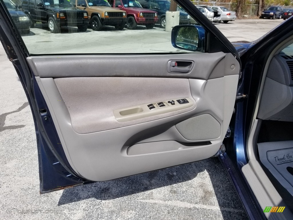 2002 Camry LE V6 - Catalina Blue Metallic / Stone photo #9