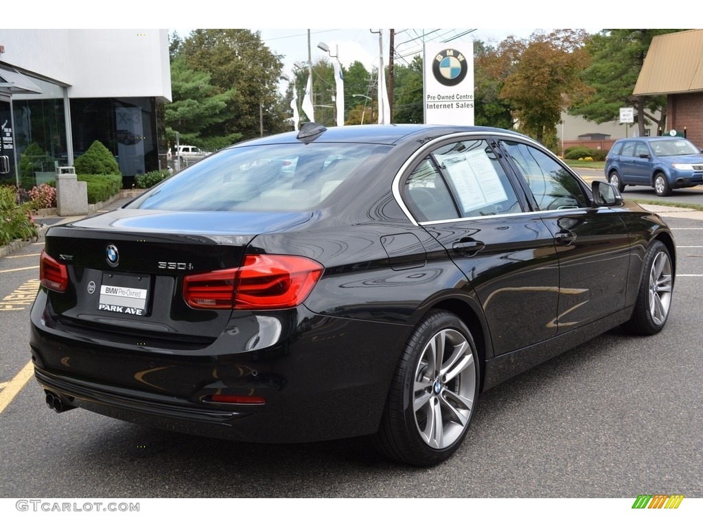 2017 3 Series 330i xDrive Sedan - Black Sapphire Metallic / Venetian Beige/Black photo #3