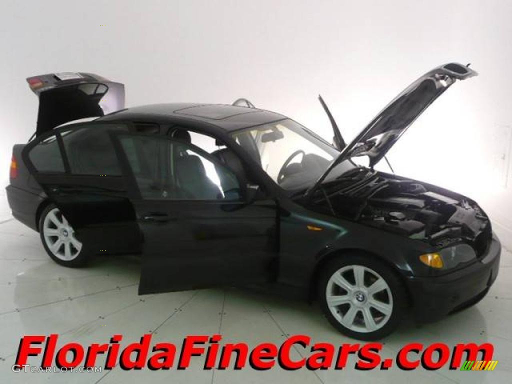 2002 3 Series 325i Sedan - Jet Black / Black photo #7