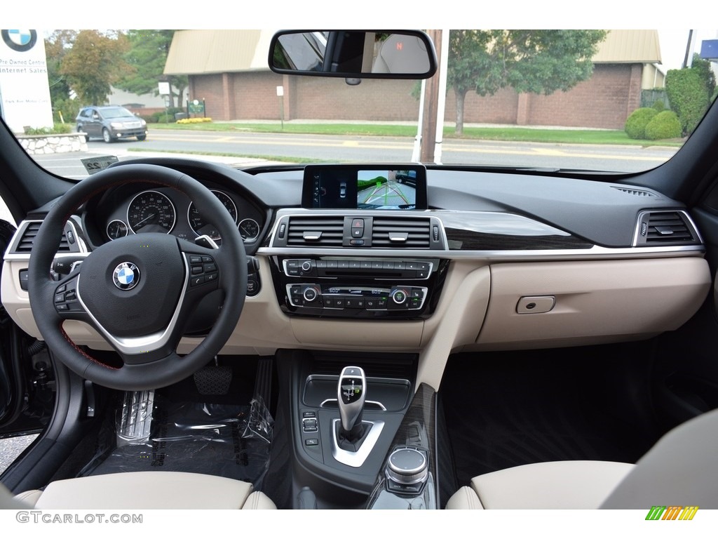 2017 BMW 3 Series 330i xDrive Sedan Venetian Beige/Black Dashboard Photo #122831392
