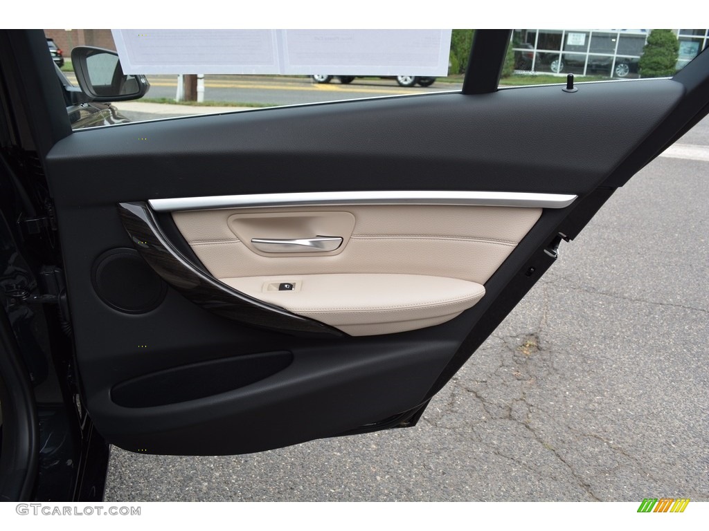 2017 3 Series 330i xDrive Sedan - Black Sapphire Metallic / Venetian Beige/Black photo #24
