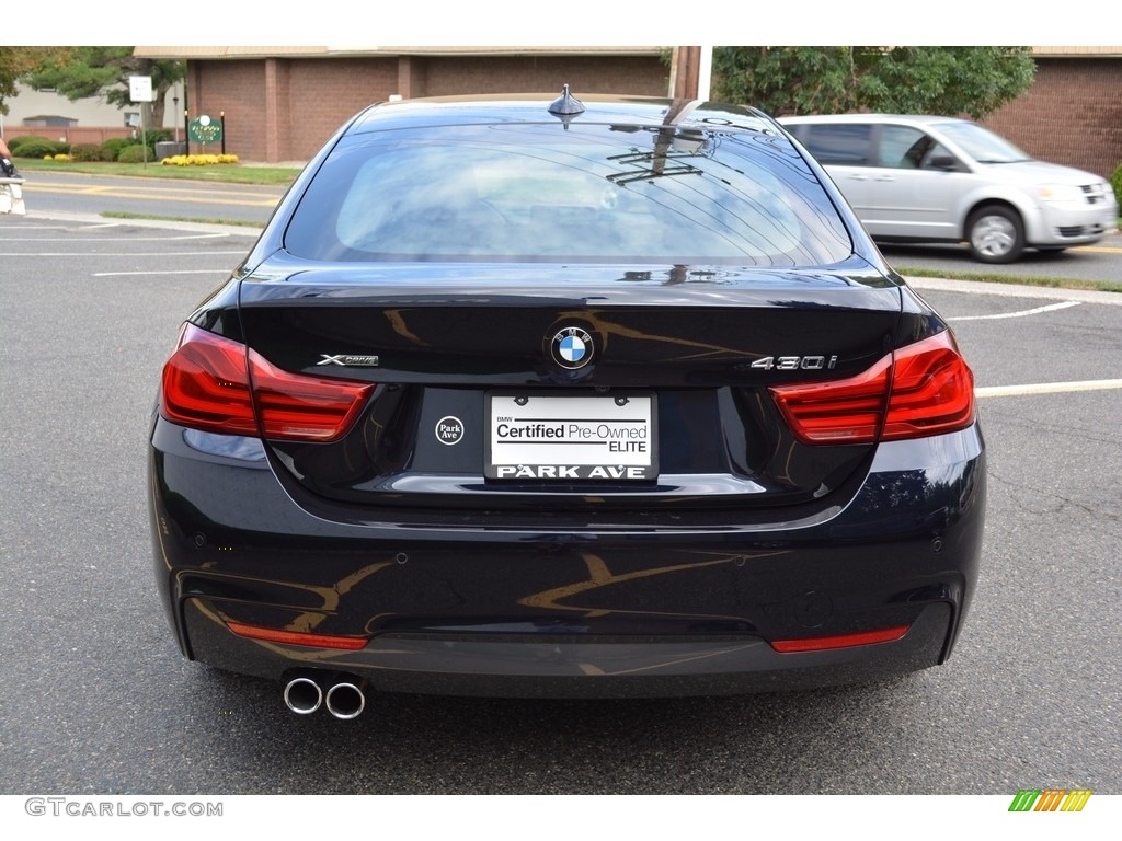 2018 4 Series 430i xDrive Gran Coupe - Carbon Black Metallic / Black photo #4