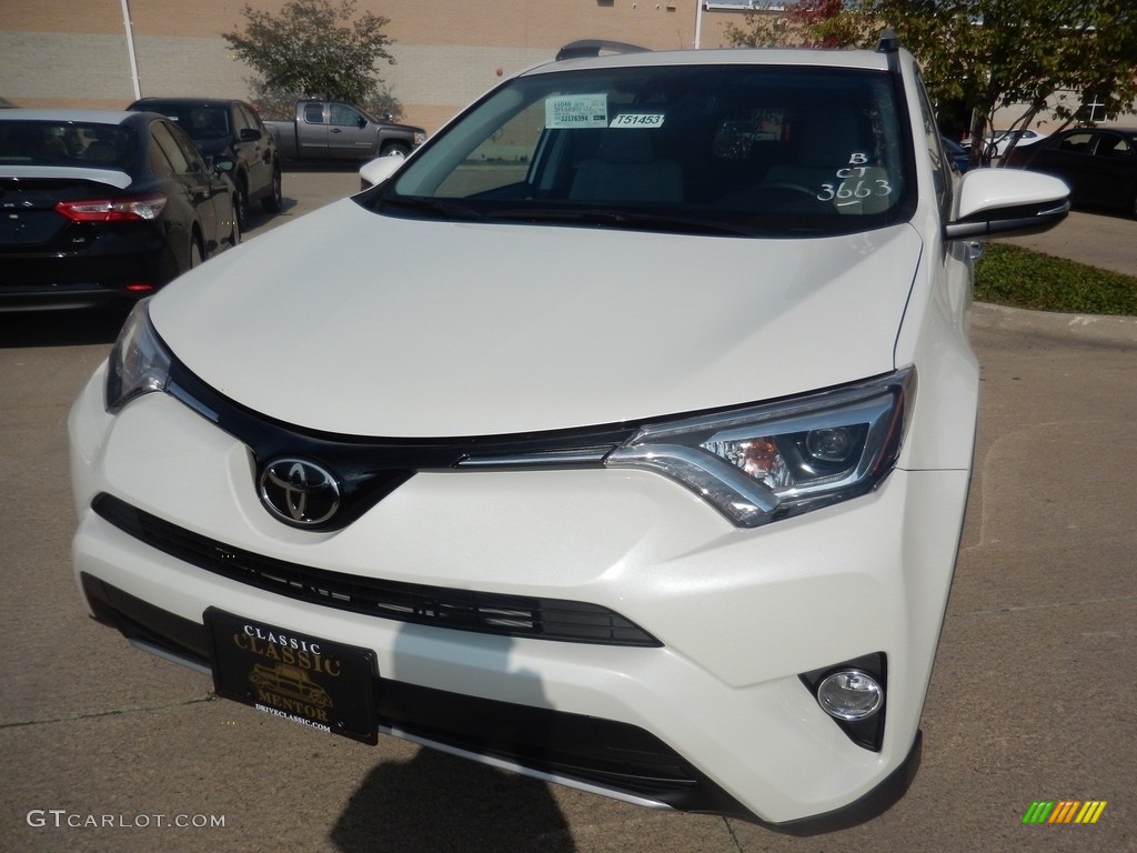 2018 RAV4 Limited AWD - Blizzard White Pearl / Ash photo #1