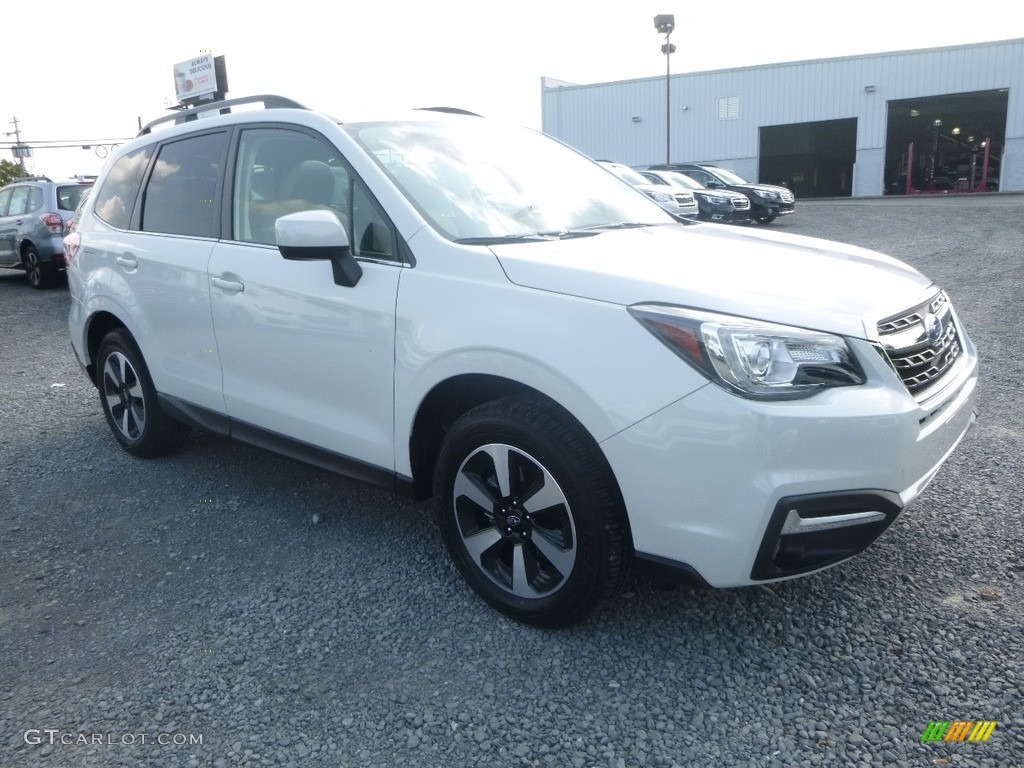 2018 Forester 2.5i Limited - Crystal White Pearl / Platinum photo #1