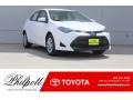 2018 Super White Toyota Corolla LE  photo #1