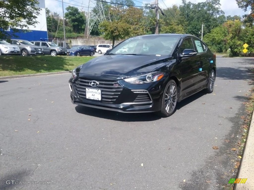 2018 Elantra Sport - Phantom Black / Gray photo #1