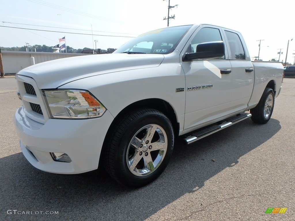 2012 Ram 1500 ST Quad Cab 4x4 - Bright White / Dark Slate Gray/Medium Graystone photo #6