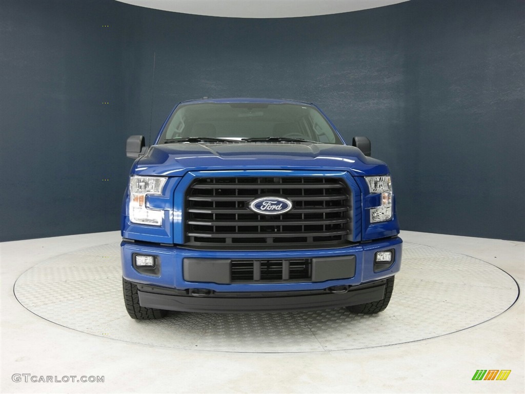 2017 F150 XL SuperCab 4x4 - Lightning Blue / Black photo #2