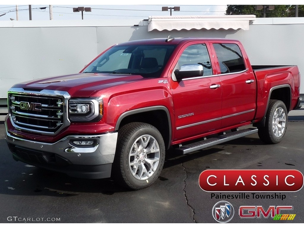 2018 Sierra 1500 SLT Crew Cab 4WD - Red Quartz Tintcoat / Jet Black photo #1