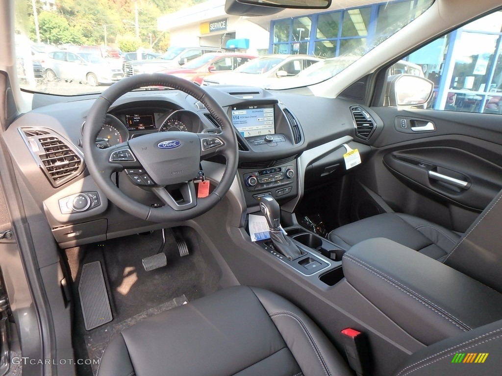 Charcoal Black Interior 2018 Ford Escape SEL 4WD Photo #122838055