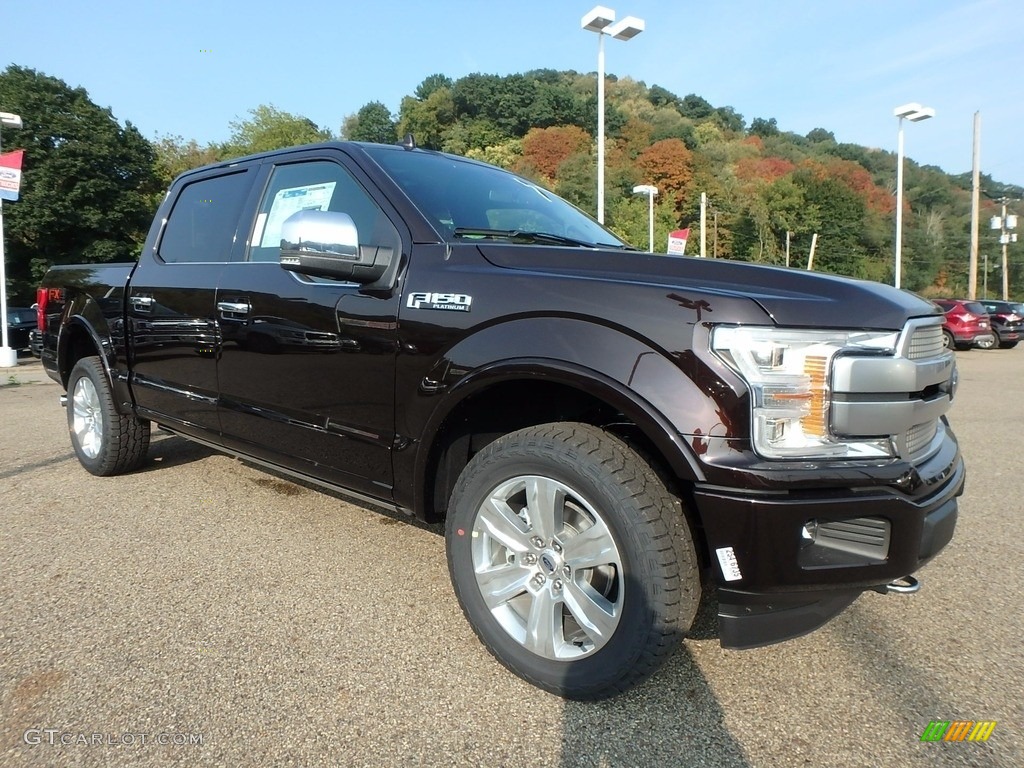 2018 F150 Platinum SuperCrew 4x4 - Magma Red / Dark Marsala photo #8