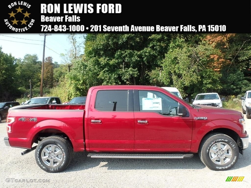 2018 F150 XLT SuperCrew 4x4 - Ruby Red / Earth Gray photo #1