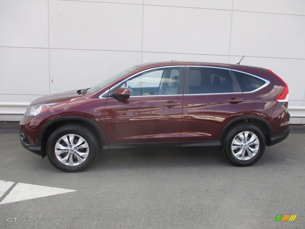 2014 CR-V EX AWD - Basque Red Pearl II / Beige photo #2