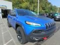 2018 Hydro Blue Pearl Jeep Cherokee Trailhawk 4x4  photo #7