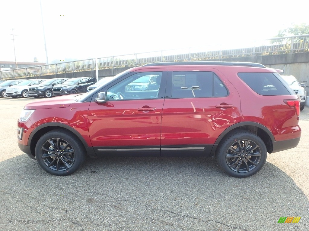 2017 Explorer XLT 4WD - Ruby Red / Ebony Black photo #6