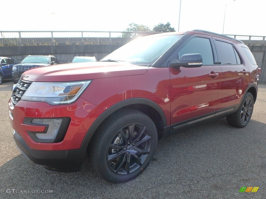 2017 Explorer XLT 4WD - Ruby Red / Ebony Black photo #7