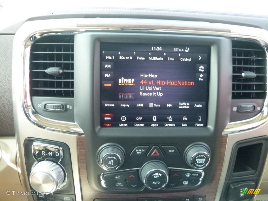 2018 1500 Laramie Crew Cab 4x4 - Walnut Brown Metallic / Canyon Brown/Light Frost Beige photo #17